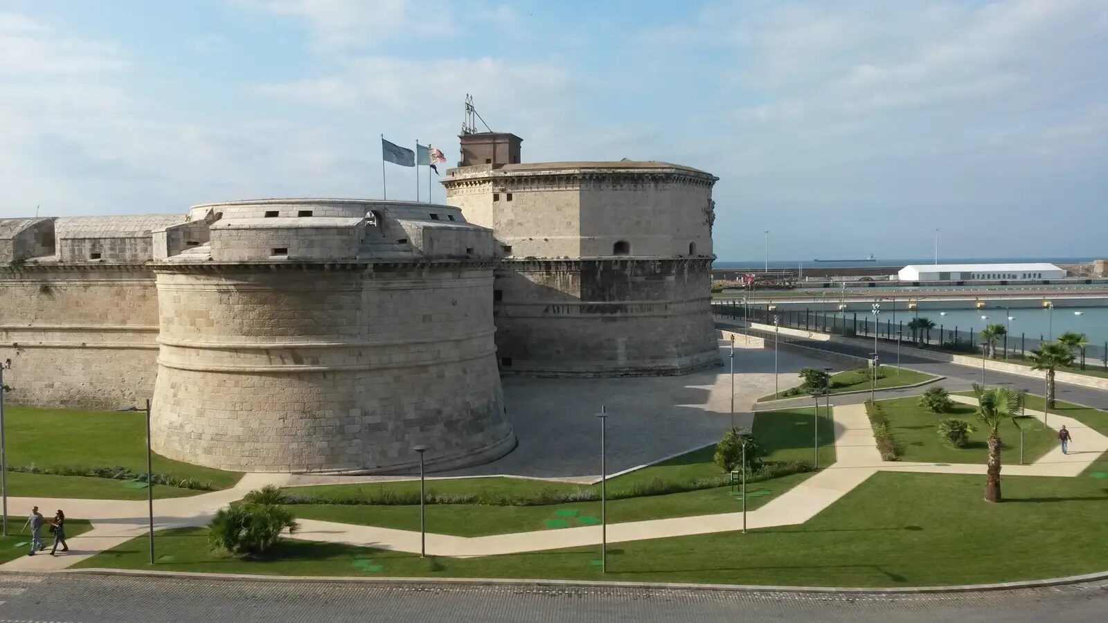 Forte Michelangelo beside the port of Civitavecchia, Italy