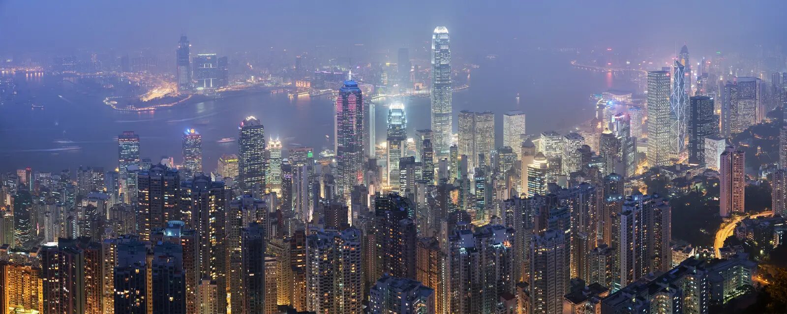 Victoria Harbour and the Hong Kong skyline
