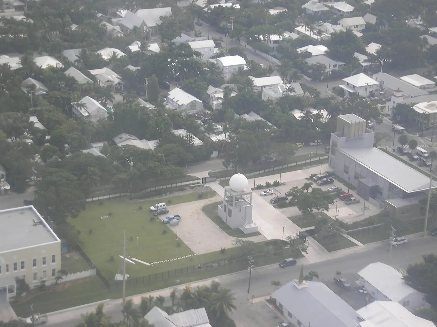 Aerial coastal view of Key West, Florida