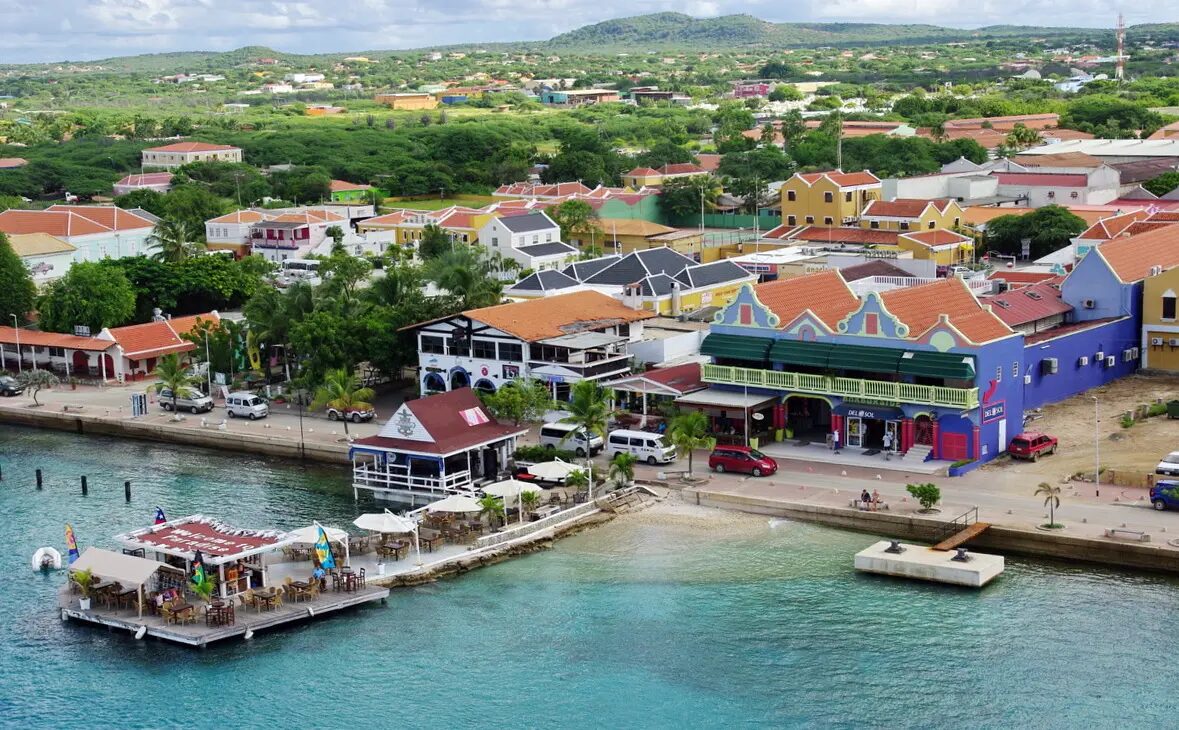 Harbor and waterfront in Kralendijk, Bonaire