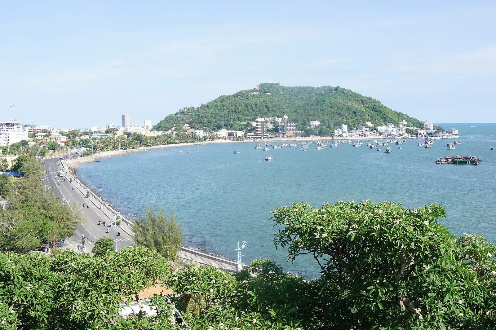 Coastline at Vung Tau near Phu My port in Vietnam