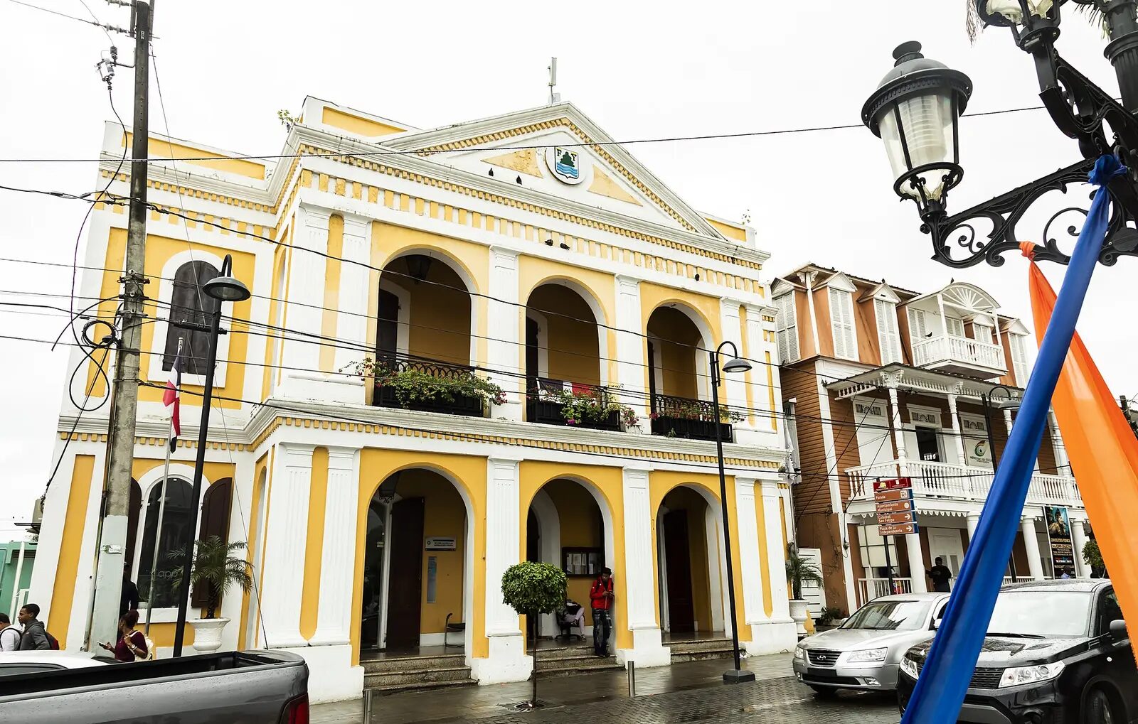Colorful historic architecture in Puerto Plata, Dominican Republic